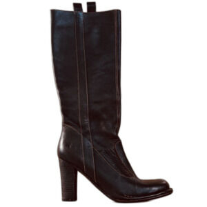 Frye Villager Pull On Distressed All Leather Vampy 90s Leather Tall Boots 10M